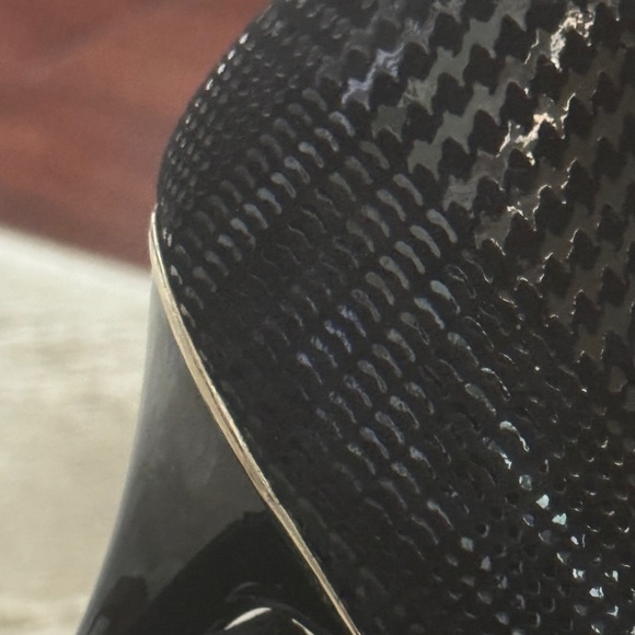 White House Black Market Black Houndstooth Pattern Heels - Picture 10 of 11